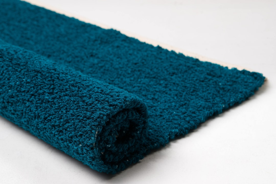 Emerald Green Bath Matt/ Soft Boucle Yarn Rug/ Floor Runner/ Etsy