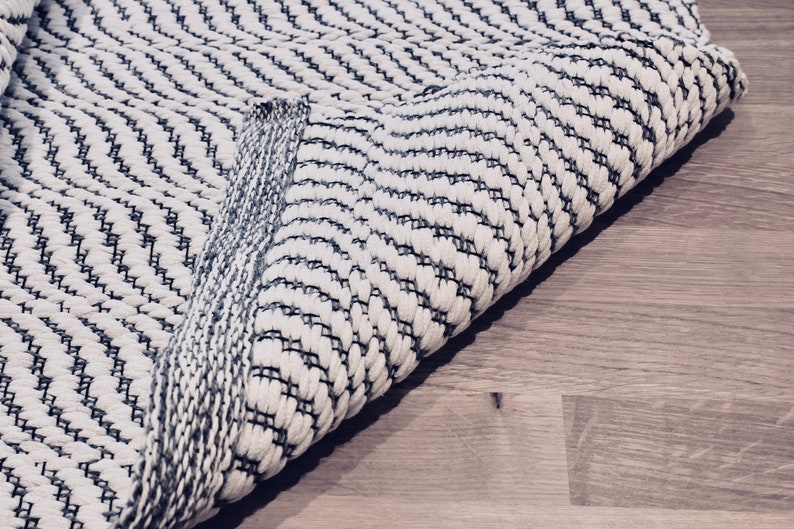 Scandinavian Ivory Multiple Sizes Rug / Cotton Nursery Rugs / Kitchen