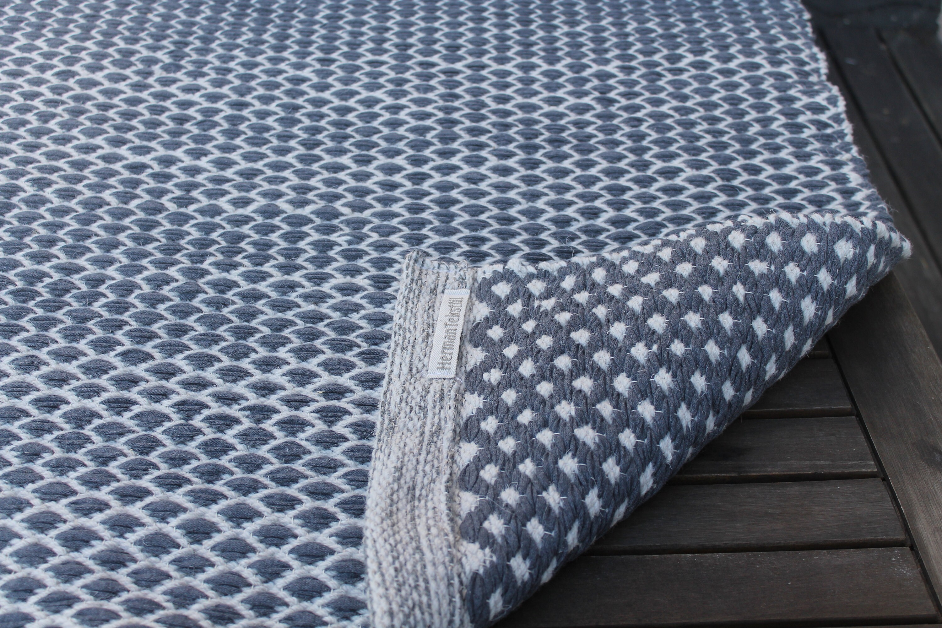 Gray Handwoven Rug / Small Gray and White Cotton Rug / Etsy UK