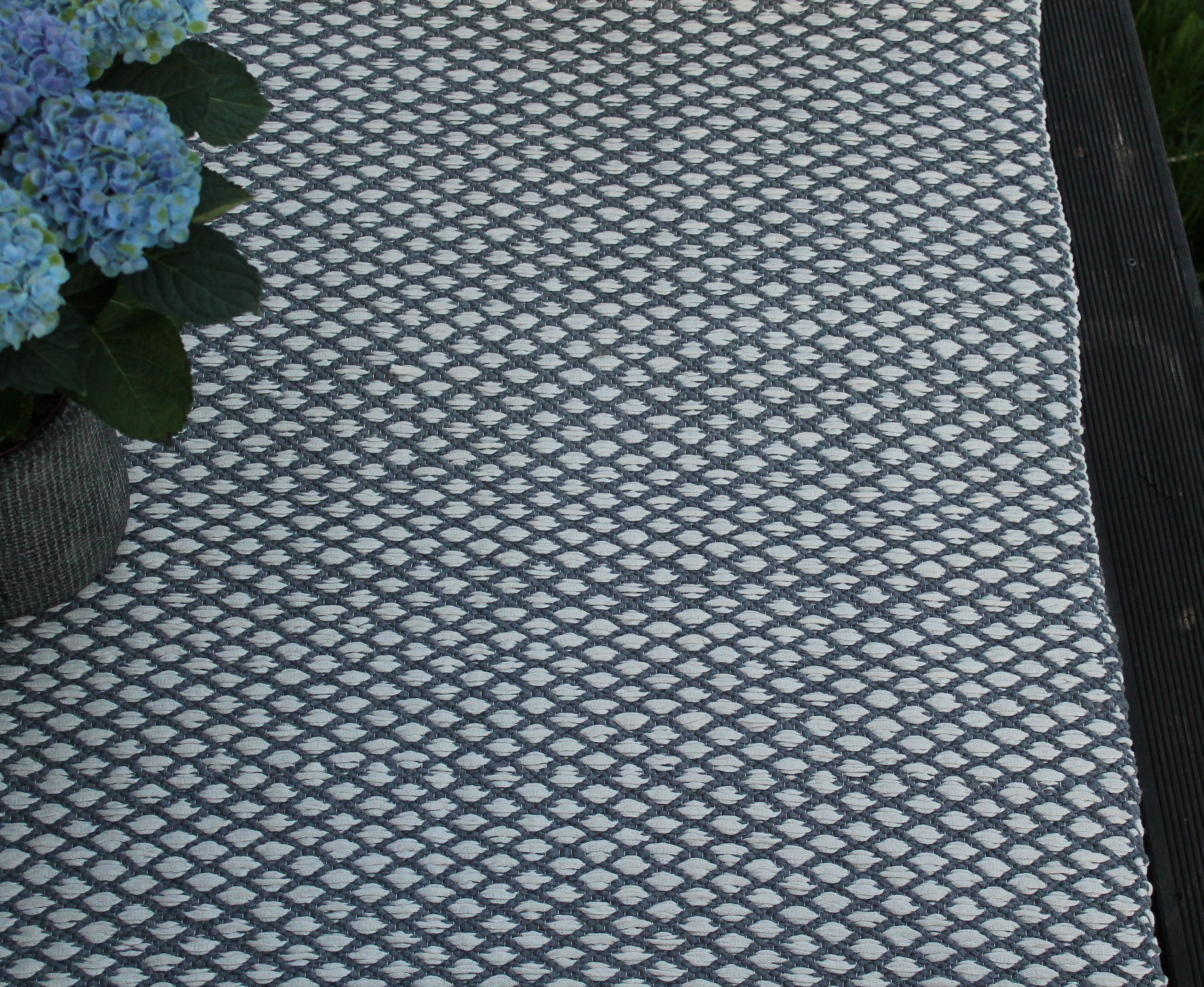 Kitchen Rug Runner / Light Gray and Ivory Cotton Runner Rug / Etsy