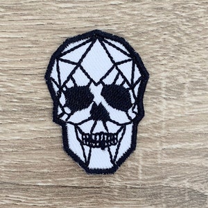 Skull Iron On Patch Skull Patches, Skull patches iron on ,Embroidered Patch Iron, Patches For Jacket ,Logo Back Patch,
