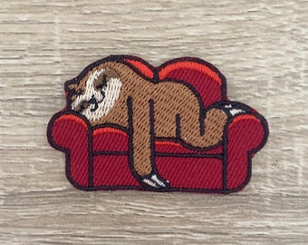 Lazy sloth Iron On Patch Patchs, Cartoon patches iron on ,Embroidered Patch Iron, Patches For Jacket ,Logo Back Patch,