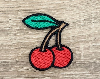 Cherry Iron On Patch Cherry Patches, Cartoon patches iron on ,Embroidered Patch Iron, Patches For Jacket ,Logo Back Patch,