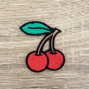Cherry Iron On Patch Cherry Patches, Cartoon patches ijzer op, geborduurde Patch Iron, Patches voor jas, Logo Back Patch,