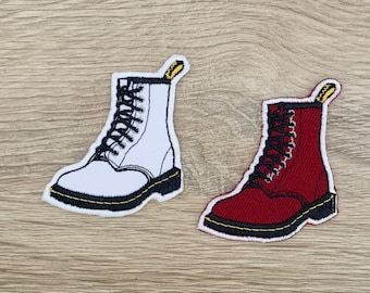 Parches para botas, parches de dibujos animados para planchar, parches bordados para planchar, parches para chaqueta, parche con logotipo en la espalda.