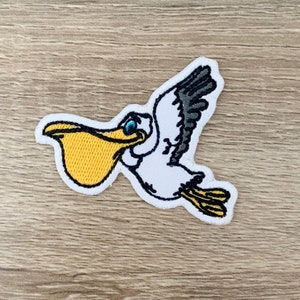 Pelican Iron On Patch  pelican Patches, patches iron on ,Embroidered Patch Iron, Patches For Jacket ,Logo Back Patch,