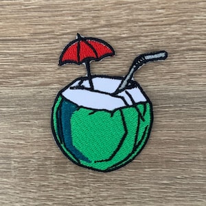 Coconut Iron On Patch Coconut Patches, Coconut patches iron on ,Embroidered Patch Iron, Patches For Jacket ,Logo Back Patch,