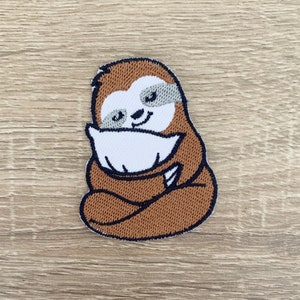 Lazy sloth Iron On Patch Sloth Patches, Cartoon patches iron on ,Embroidered Patch Iron, Patches For Jacket ,Logo Back Patch,