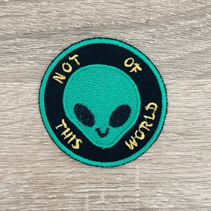 Alien Iron On Patch Alien Patches, Cartoon patches iron on ,Embroidered Patch Iron, Patches For Jacket ,Logo Back Patch,