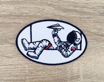Parche termoadhesivo de astronauta Parches de astronauta, parches de dibujos animados para planchar, parche bordado para planchar, parches para chaqueta, parche con logotipo en la espalda,