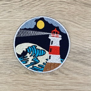 Lighthouse Iron On Patch View Patches, Cartoon patches iron on ,Embroidered Patch Iron, Patches For Jacket ,Logo Back Patch,
