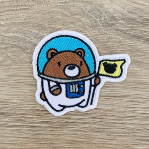 Bear space On Patch  Bear Patches, Disney patches iron on ,Embroidered Patch Iron, Patches For Jacket ,Logo Back Patch,