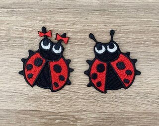 Toppa Termoadesiva Coccinella – Finalmente Home – Piccola Fortuna Da Stirare O Cucire – Bambini E Natura
