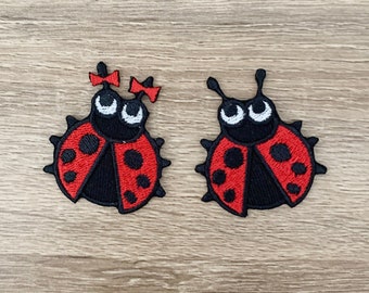 Toppa Termoadesiva Coccinella – Finalmente Home – Piccola Fortuna Da Stirare O Cucire – Bambini E Natura
