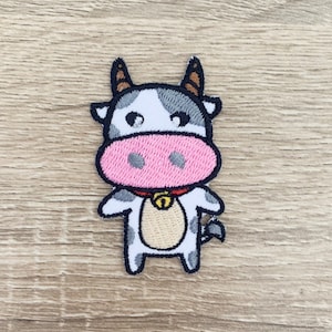 Cute cow Iron On Patch cow Patches, Cartoon patches iron on ,Embroidered Patch Iron, Patches For Jacket ,Logo Back Patch,
