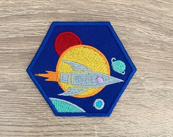 Space Iron On Patch Space Patches, Cartoon patches iron on ,Embroidered Patch Iron, Patches For Jacket ,Logo Back Patch,