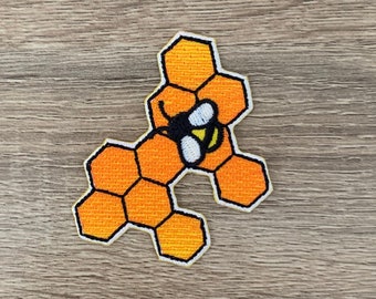 Bee Iron On Patch  Honey bee Patches, patches iron on ,Embroidered Patch Iron, Patches For Jacket ,Logo Back Patch,