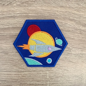 Space Iron On Patch Space Patches, Cartoon patches iron on ,Embroidered Patch Iron, Patches For Jacket ,Logo Back Patch,