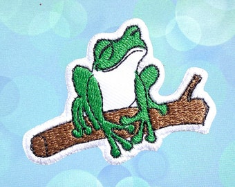 Frog Iron On Patch Frog patches, Frog patches iron on ,Embroidered Patch Iron, Patches For Jacket ,Logo Back Patch,