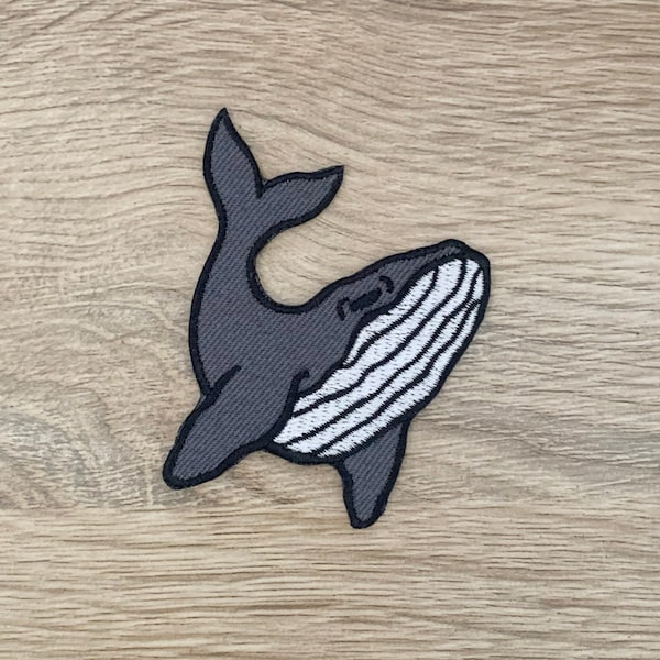 Whale Iron On Patch  Whale  Patches, patches iron on ,Embroidered Patch Iron, Patches For Jacket ,Logo Back Patch,