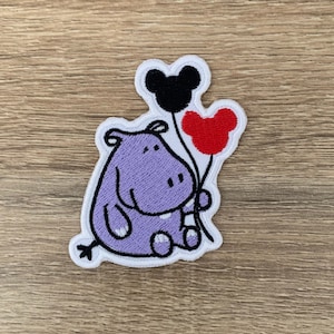 Hippo  Iron On Patch  Hippo Patches, patches iron on ,Embroidered Patch Iron, Patches For Jacket ,Logo Back Patch,