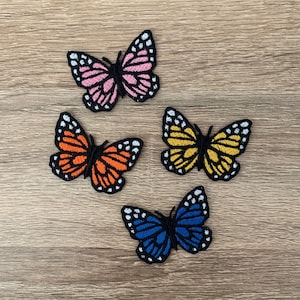 Butterfly Iron On Patch Butterfly Patches, patches ijzer op, geborduurde Patch Iron, Patches voor jas, Logo Back Patch,