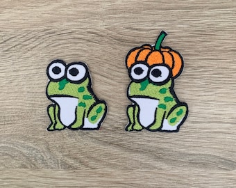 Frosch Aufnäher Frosch Patches, Frosch Patches Bügeleisen, Patches für Jacke, Logo Back Patch,