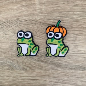Frog Iron On Patch  Frog Patches, Frog patches iron on ,Embroidered Patch Iron, Patches For Jacket ,Logo Back Patch,