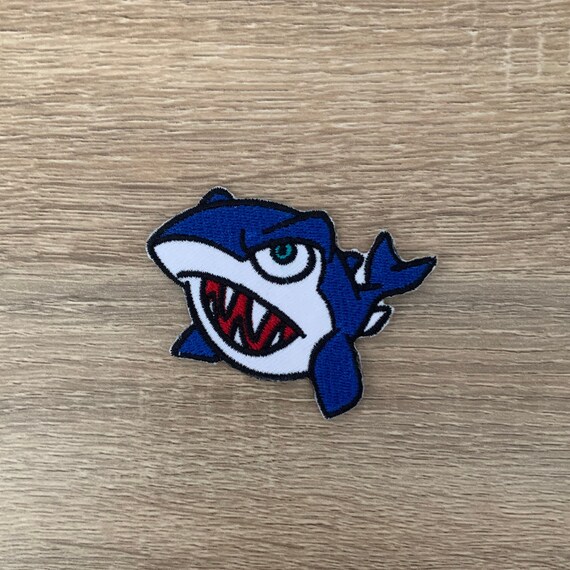 Shark Iron on Patch Shark Patches Patches Iron on Etsy