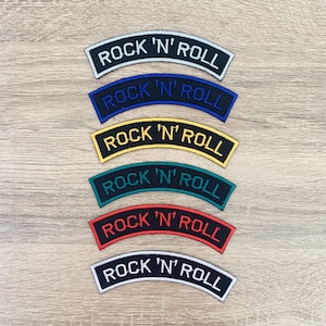 Rock n roll Iron On Patch Rock n roll Patches, Cartoon patches ijzer op, geborduurde Patch Iron, Patches voor Jas, Logo Back Patch,