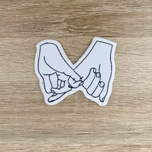 Vingerteken Iron On Patch Vingerteken Patches, patches ijzer op, geborduurd Patch Iron, Patches Voor Jas, Logo Back Patch,