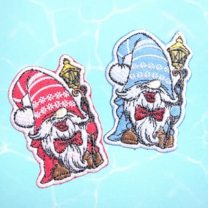 Gnome Iron On Patch Gnome  patches, Christmas patches iron on ,Embroidered Patch Iron, Patches For Jacket ,Logo Back Patch,