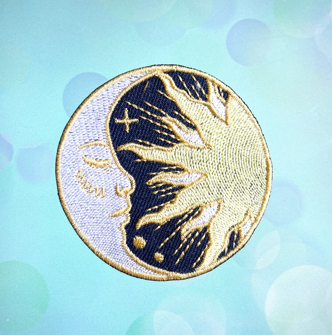 Moon Patch Sun and Moon Iron on Patch Sun and Moon Patches, Cartoon Patches Iron ...