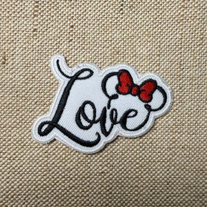 Love Minnie  Iron On Patch  Frog Patches, Frog patches iron on ,Embroidered Patch Iron, Patches For Jacket ,Logo Back Patch,