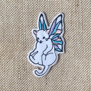 Cute Cat Iron On Patch Butterfly cat Patches, Cartoon patches iron on ,Embroidered Patch Iron, Patches For Jacket ,Logo Back Patch,