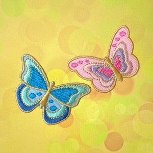 Butterfly Iron On Patch  Butterfly  Patches, patches iron on ,Embroidered Patch Iron, Patches For Jacket ,Logo Back Patch,