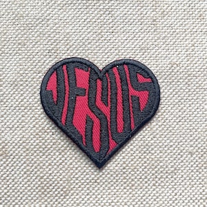 Jesus Iron On Patch Patches, Heart patches iron on ,Embroidered Patch Iron, Patches For Jacket ,Logo Back Patch,