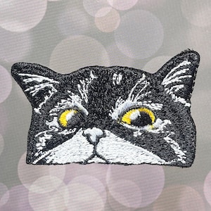 Zwarte kat Iron On Patch Heart Patches, Cartoon patches iron on, Geborduurd Patch Iron, Patches voor jas, Logo Back Patch,