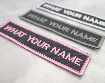 Aangepaste Patch, Gepersonaliseerde Patch, Naam Patch, Aangepaste ijzer op patch ijzer op, Hoop & Loop Geborduurde Patch Iron, Patches voor Jas