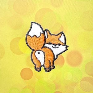 Cute Fox Iron On Patch  Fox Patches, patches iron on ,Embroidered Patch Iron, Patches For Jacket ,Logo Back Patch,