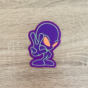 Alien Iron On Patch Alien Patches, Cartoon patches iron on ,Embroidered Patch Iron, Patches For Jacket ,Logo Back Patch,