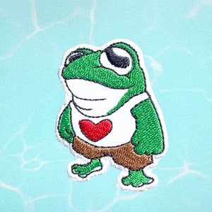 Patch de sapo para passar a ferro, Patches de sapo para passar a ferro, Patch bordado para passar a ferro, Patches para jaqueta, Patch de logotipo nas costas,