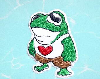 Frog Iron On Patch Frog patches, Frog patches iron on ,Embroidered Patch Iron, Patches For Jacket ,Logo Back Patch,