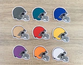 Gestickter Football Helm Aufnäher, Sport Logo