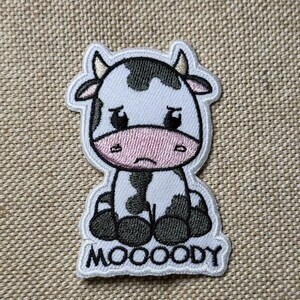 Cow Iron On Patch  Cute cow Patches, Cow  patches iron on ,Embroidered Patch Iron, Patches For Jacket ,Logo Back Patch,