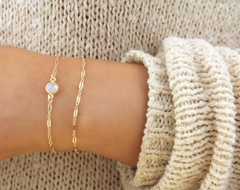 Gold Filled Bracelet. Bar Minimalist Everyday Bracelet. Simple Delicate Bridesmaid Gift. Dainty Sterling Silver Bracelet. Layering Bracelet.