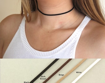 Thin Black Suede Choker. Simple Choker Necklace. Black Suede Choker. 90s Choker. Boho Choker Simple Choker. Everyday Choker. Wrap Choker