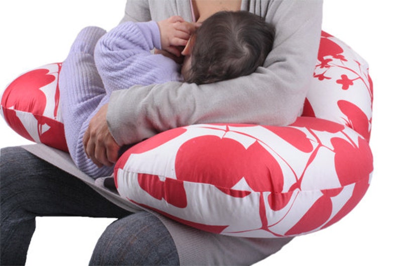 Large Nurseat Nursing Breastfeeding Pillow Baby Feeding Bottle Etsy