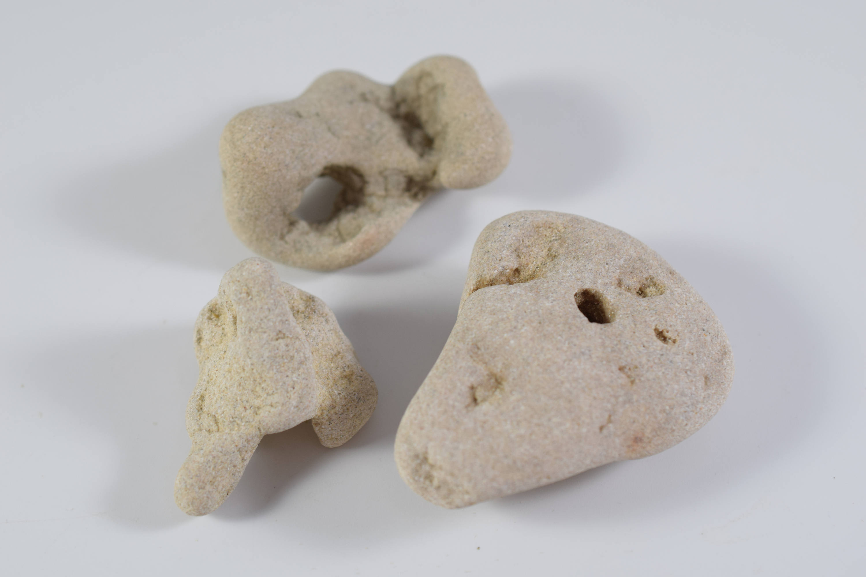 3 StrandNaturstein mit LochSteinAnhängerGood Luck Etsy