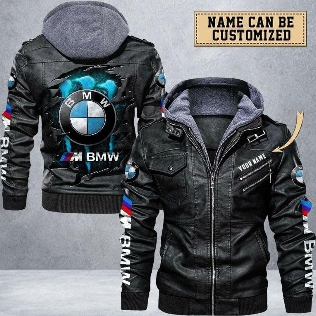 BMW M Leather Jacket BMW M Jacket Zipper Jacket Car Jacket - Etsy